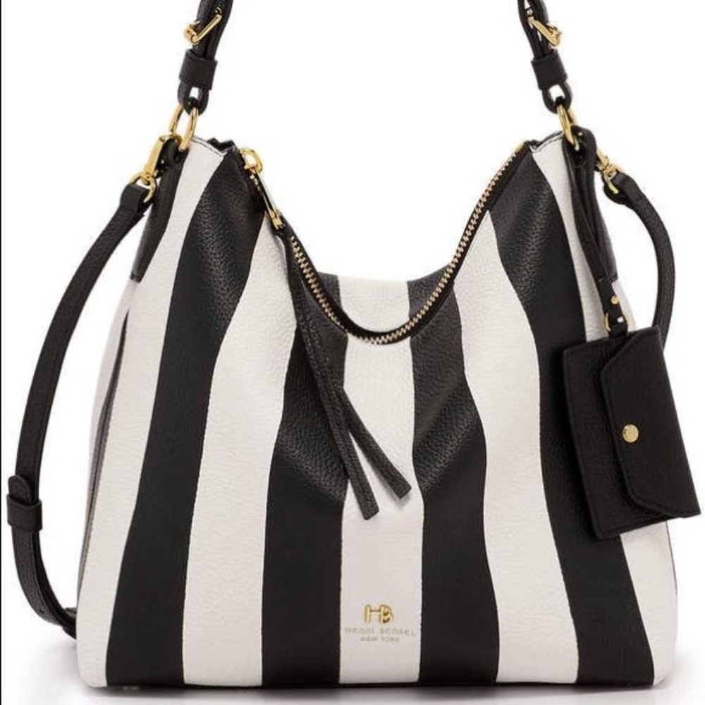 Henri Bendel Striped Nobo Convertible Boho. NWOT.